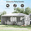 Outsunny 6 x 3 m Party Tent Gazebo Marquee Outdoor Patio Canopy Shelter with Windows and Side Panels White