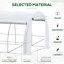 Outsunny 6 x 3 x 2 m Polly tunnel Greenhouse Pollytunnel Tent  Steel Frame White