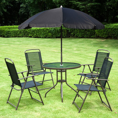 Lawn chairs and store table set