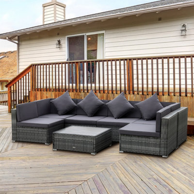 Outdoor store deck sectional