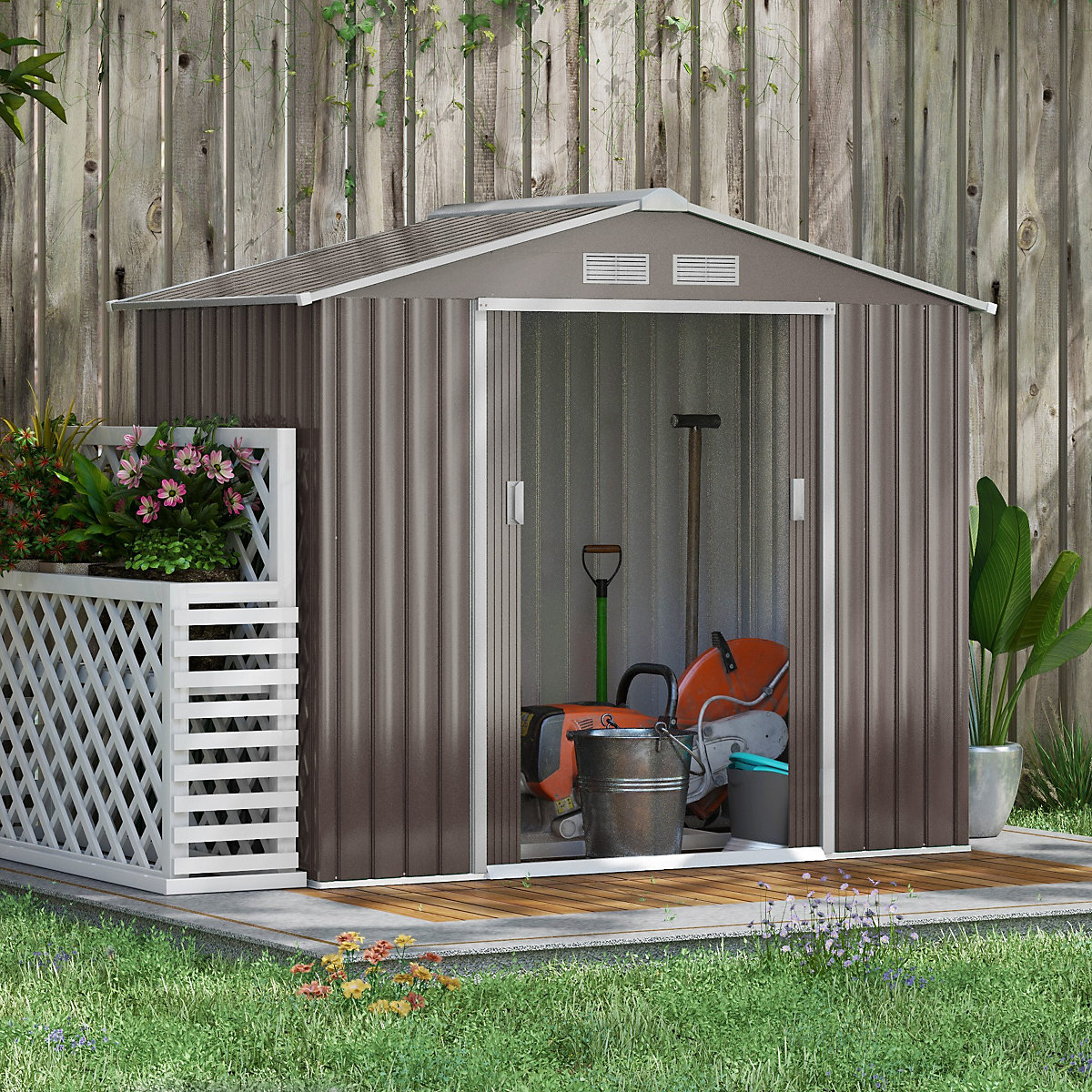 outsunny-7-x-4ft-garden-shed- outsunny-7-x-4ft-garden-shed-