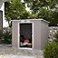 Outsunny 7 x 4ft Metal Garden Storage Shed w/ Double Door & Ventilation Grey
