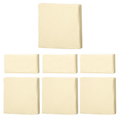 Outsunny 7pc Cream Rattan Wicker Furniture Home Sofa Cushion Cover Replacement