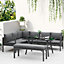 Outsunny 8-Seater Aluminium Garden Dining Sofa Furniture Set with Cushions