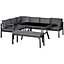 Outsunny 8-Seater Aluminium Garden Dining Sofa Furniture Set with Cushions