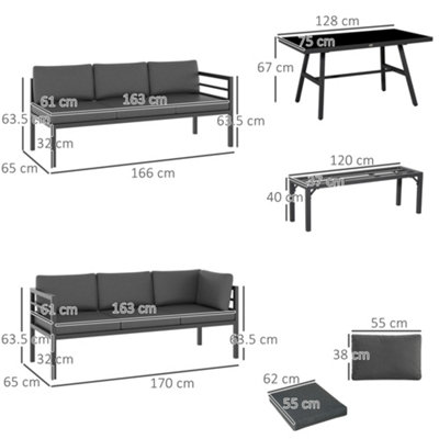 Detachable deals couch set