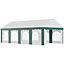 Outsunny 8 x 4m Marquee Gazebo, Party Tent with Sides and Double Doors