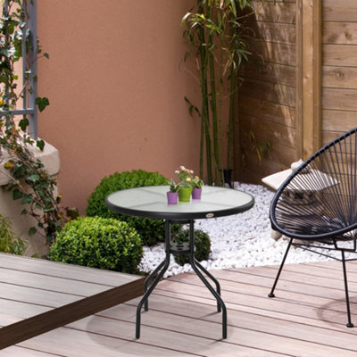 Round outdoor on sale cafe table