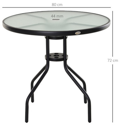 80cm round shop garden table