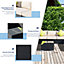 Outsunny 8pc Rattan Sofa Garden Furniture Aluminium Outdoor Patio Set Black