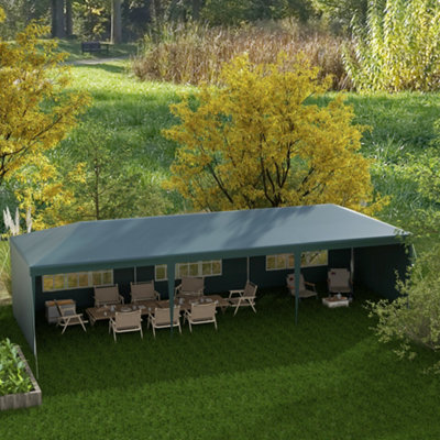 Outsunny 4 x 3m Party Tent Waterproof Garden Gazebo Canopy Wedding Cover Shade main image 1
