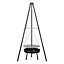 Outsunny Adjustable Tripod Charcoal Barbecue BBQ Cooking Grill Round Portable