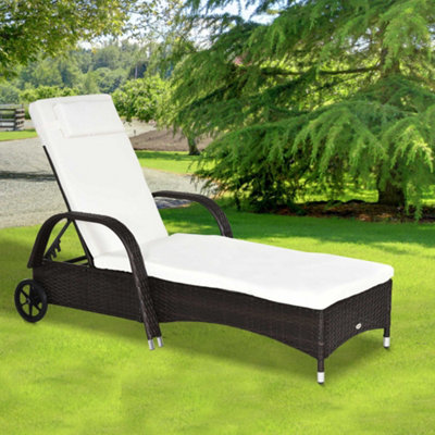 Rattan sun loungers deals b&q