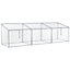 Outsunny  Aluminium Greenhouse Plants Raised Bed Vented Cold Frame Transparent
