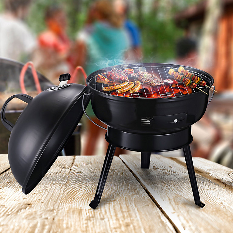 Outsunny Bbq Charcoal Grill Portable