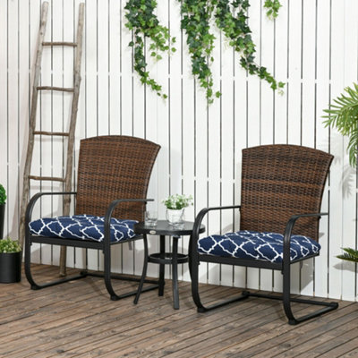 Patterned dining chair online cushions