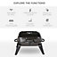 Outsunny Charcoal Grill Iron Portable Compact BBQ Camping Picnic Garden Party
