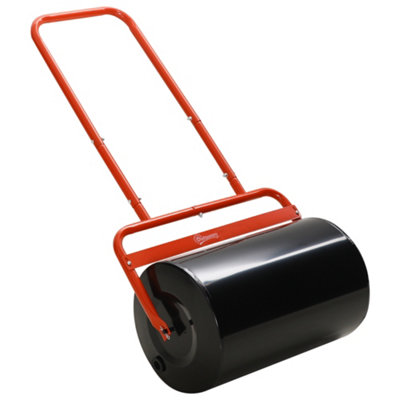 Outsunny Combination Push/Tow Lawn Roller Filled w/ 38L Sand or Water Garden