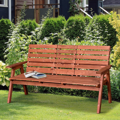 Wooden garden deals bench b&q