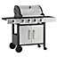Outsunny Deluxe Gas Barbecue Grill 4+1 Burner Garden BBQ w/ Large Cooking Area