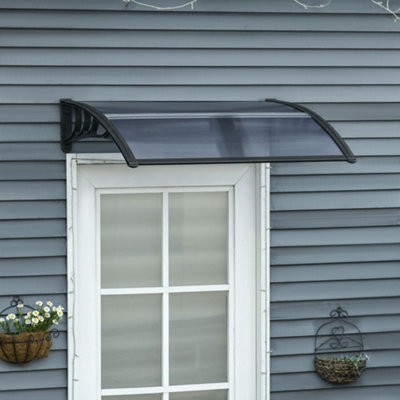 Outsunny Door Canopy Awning Outdoor Window Rain Shelter Cover for