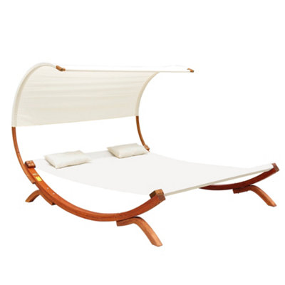 Outdoor double deals sun lounger