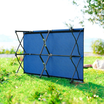 Outsunny Double Camping Folding Cot Outdoor Portable Sleeping Bed