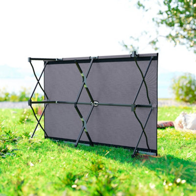 Outsunny Double Camping Folding Cot Outdoor Portable Sleeping Bed