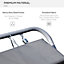 Outsunny Double Hammock Sun Lounger Outdoor Day Bed Patio Grey