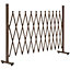Outsunny Expanding Trellis Fence Freestanding Aluminum Alloy Movable Fence Foldable Garden Screen Panel Pet Safety Fence