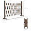 Outsunny Expanding Trellis Fence Freestanding Aluminum Alloy Movable Fence Foldable Garden Screen Panel Pet Safety Fence