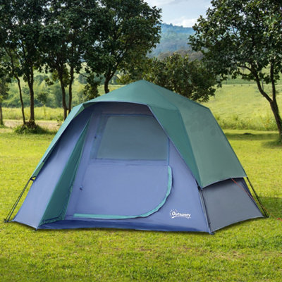 Outsunny Family Pop-Up Camping Tent W/ Removable Waterproof - Main Image