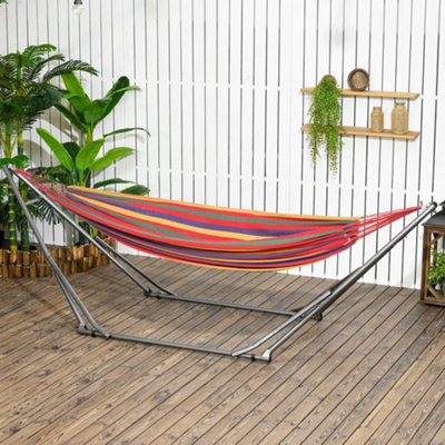 Rope hammock and clearance stand