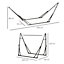 Outsunny Foldable Hammock Stand, Portable Hammock with Metal Frame, 2 in 1 Hammock Net Stand, Clothes Drying Rack