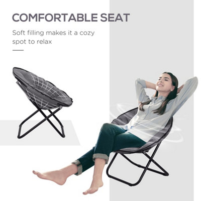 Oversized folding deals moon chair