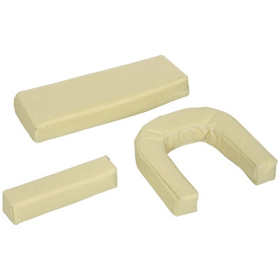Outsunny Folding Sun Lounger Set of 2 Reclining Chair with Reading Hole Beige - 9