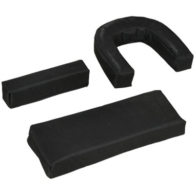 Outsunny Folding Sun Lounger Set of 2 Reclining Chair with Reading Hole Black - 9
