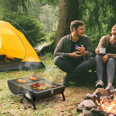 Campsite charcoal clearance grill