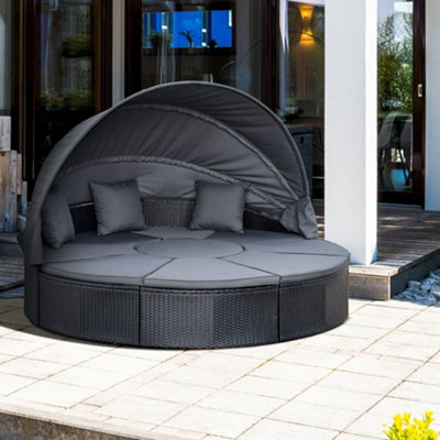 Outdoor round deals sofa bed