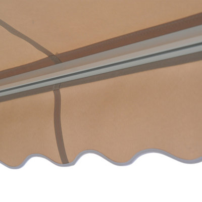 Outsunny Garden Door Awning Retractable Canopy Electric Patio Shelter 3.5M - 9
