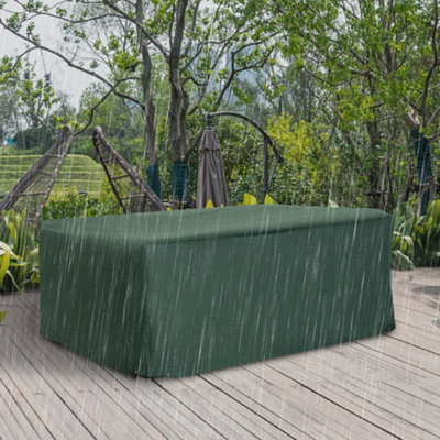 Outsunny Garden Furniture Cover Outdoor Waterproof Rattan Set Rain Protection Green