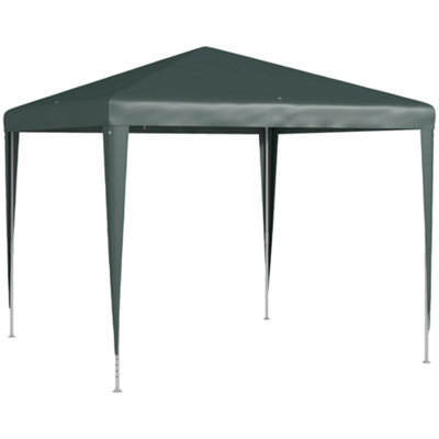 Outsunny Garden Gazebo Marquee Party Tent Wedding Canopy Patio Green 2.7 x 2.7m