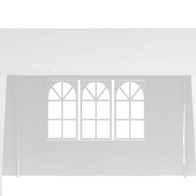 Outsunny Garden Gazebo Marquee Party Wedding Tent Canopy (9m x 3m) - White - 8