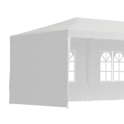 Outsunny Garden Gazebo Marquee Party Wedding Tent Canopy (9m x 3m) - White - 9