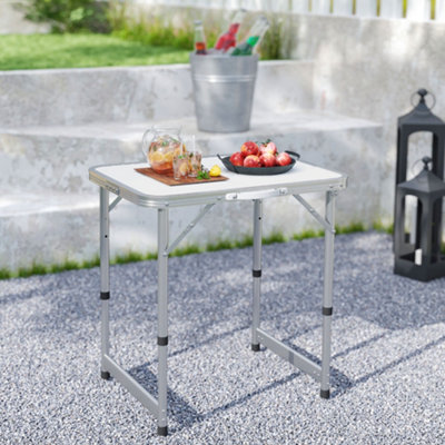 Outsunny Garden Outdoor Camping Aluminium Table Portable Folding