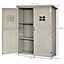 Outsunny Garden Shed Outdoor Storage Unit  Asphalt Roof and Three Shelves