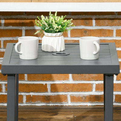 Patio coffee table with umbrella deals hole