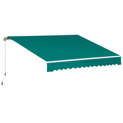 Outsunny Garden Sun Patio Awning Retractable Shelter Outdoor Shade Canopy