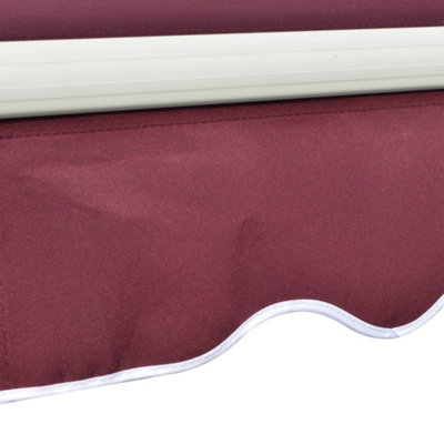 Outsunny Garden Sun Shade Canopy Patio Awning Retractable Shelter Outdoor 5 Size Red - 9
