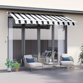 Outsunny Garden Sun Shade Canopy Patio Awning  Shelter Outdoor Retractable